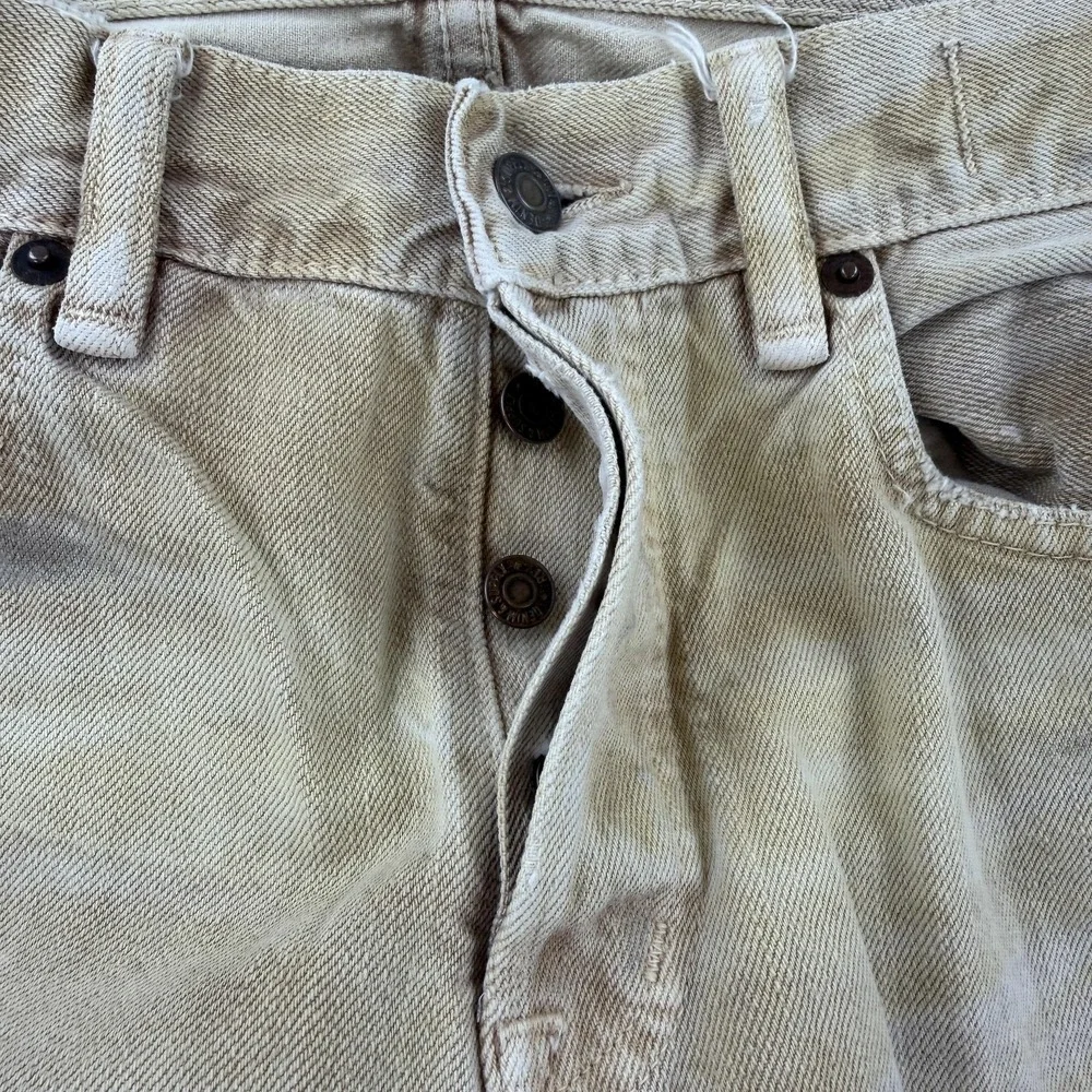 Denim & Supply Ralph Lauren Men's Slim Straight Jeans in Olive/Tan